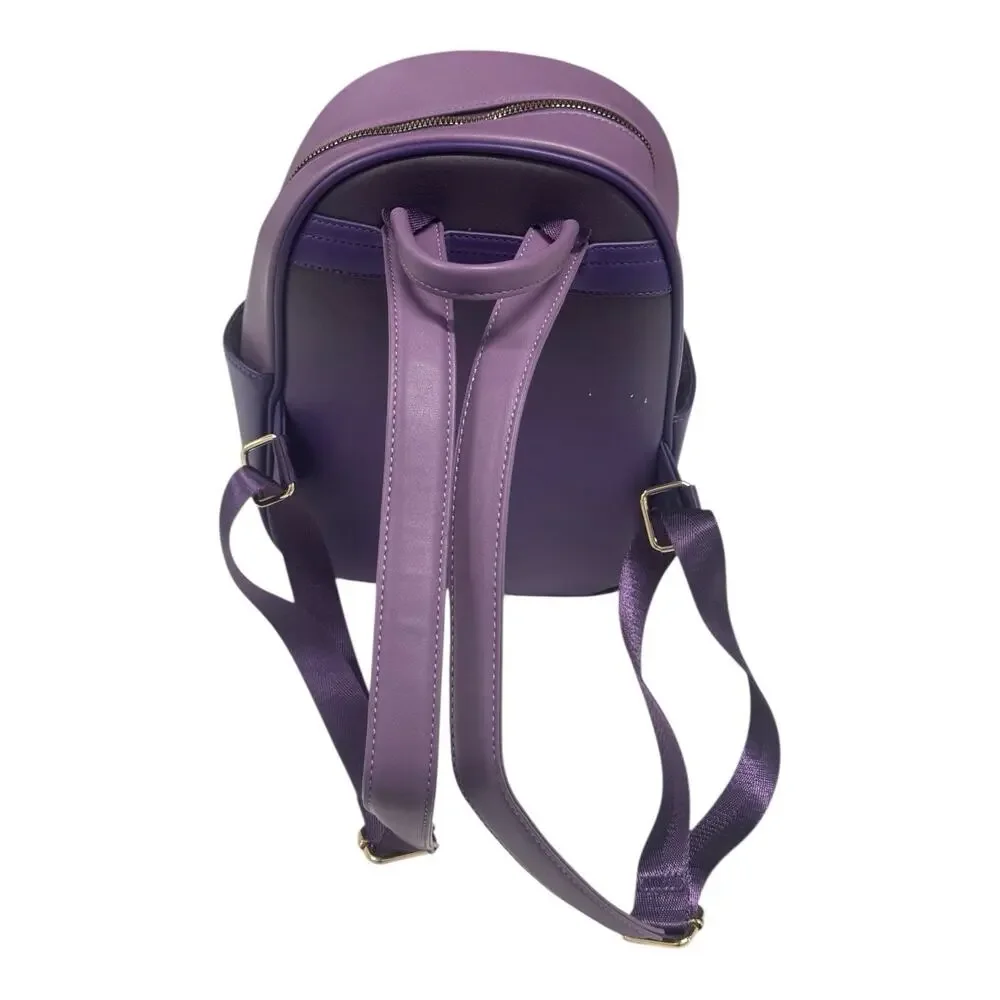 Disney x Bioworld Tangled Rapunzel Chibi Deep Violet Faux-Leather Backpack